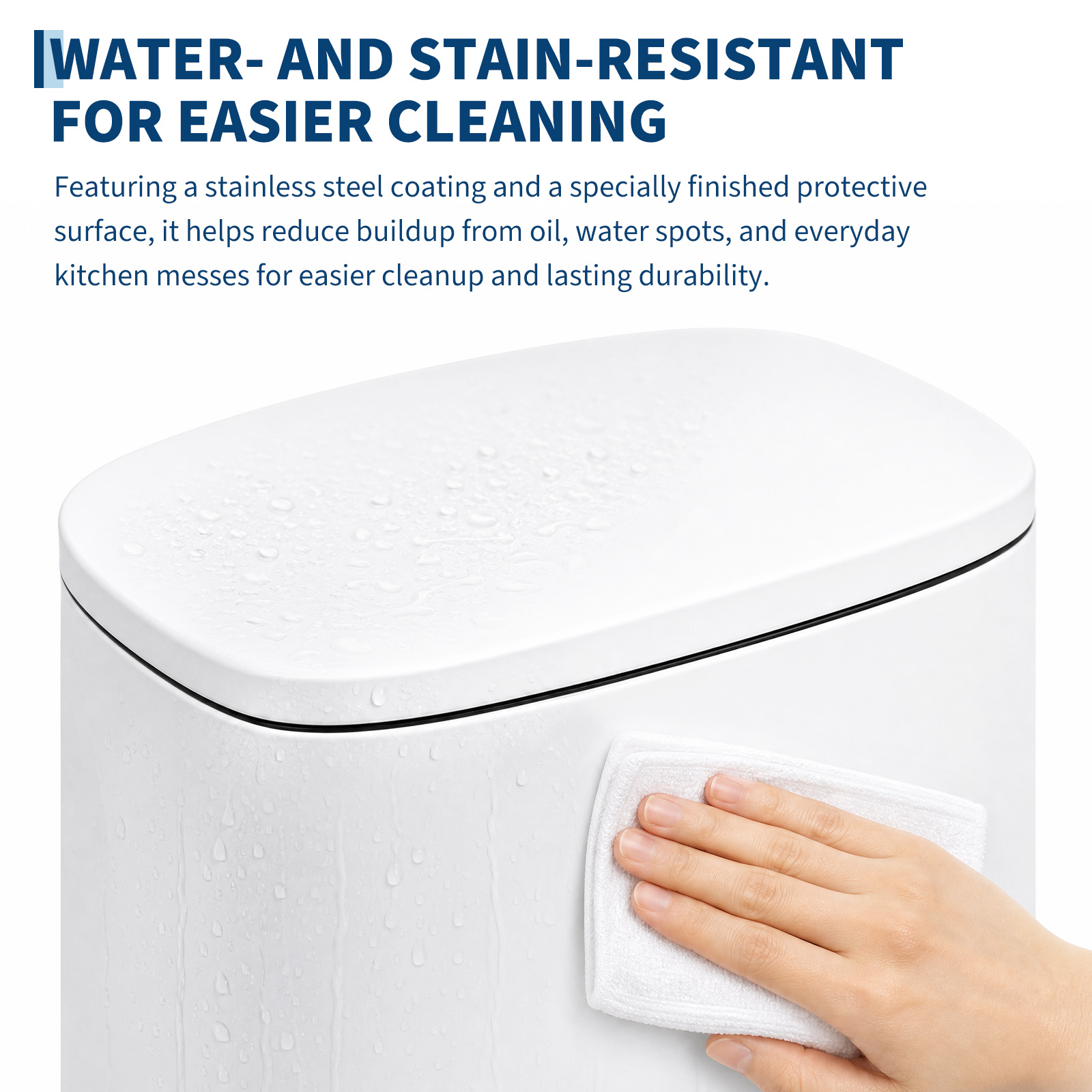 Hands-Free Step Foot Pedal and Durable Inner Plastic Assembly