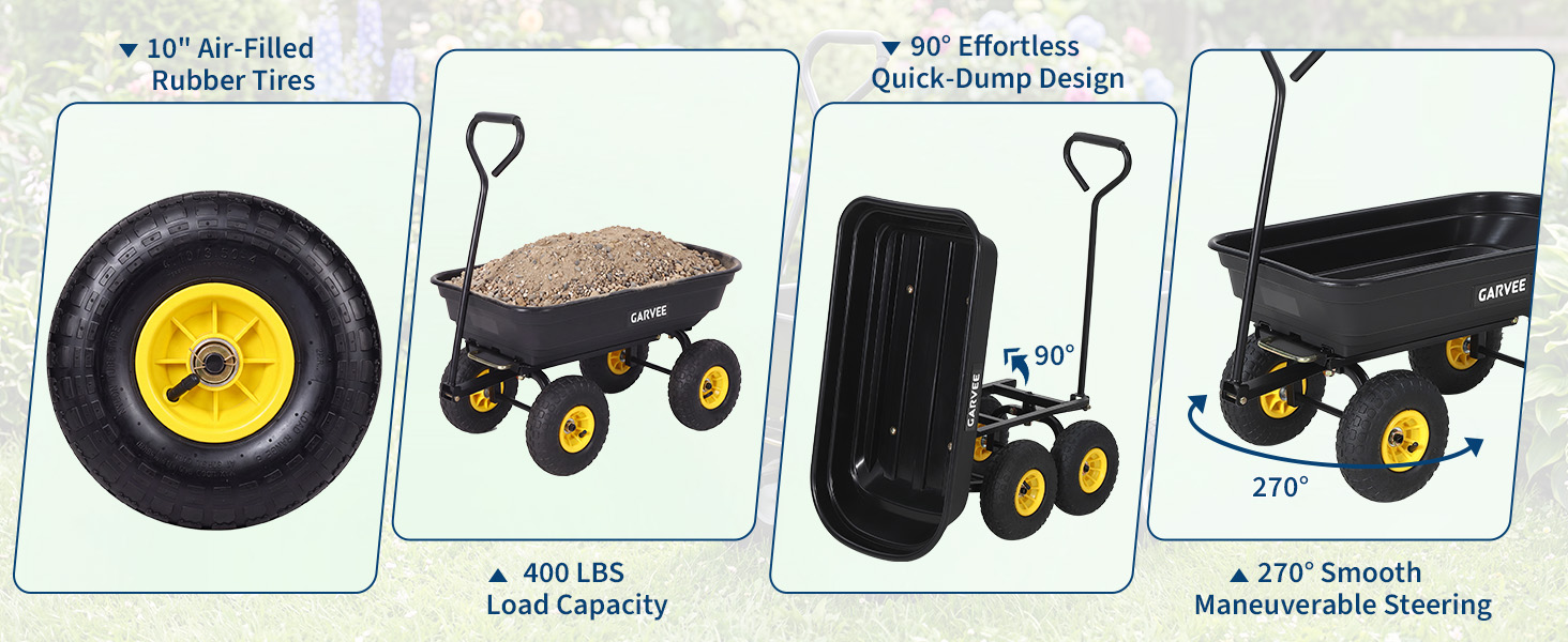 Easy cleanup with a garden hose after messy hauling tasks