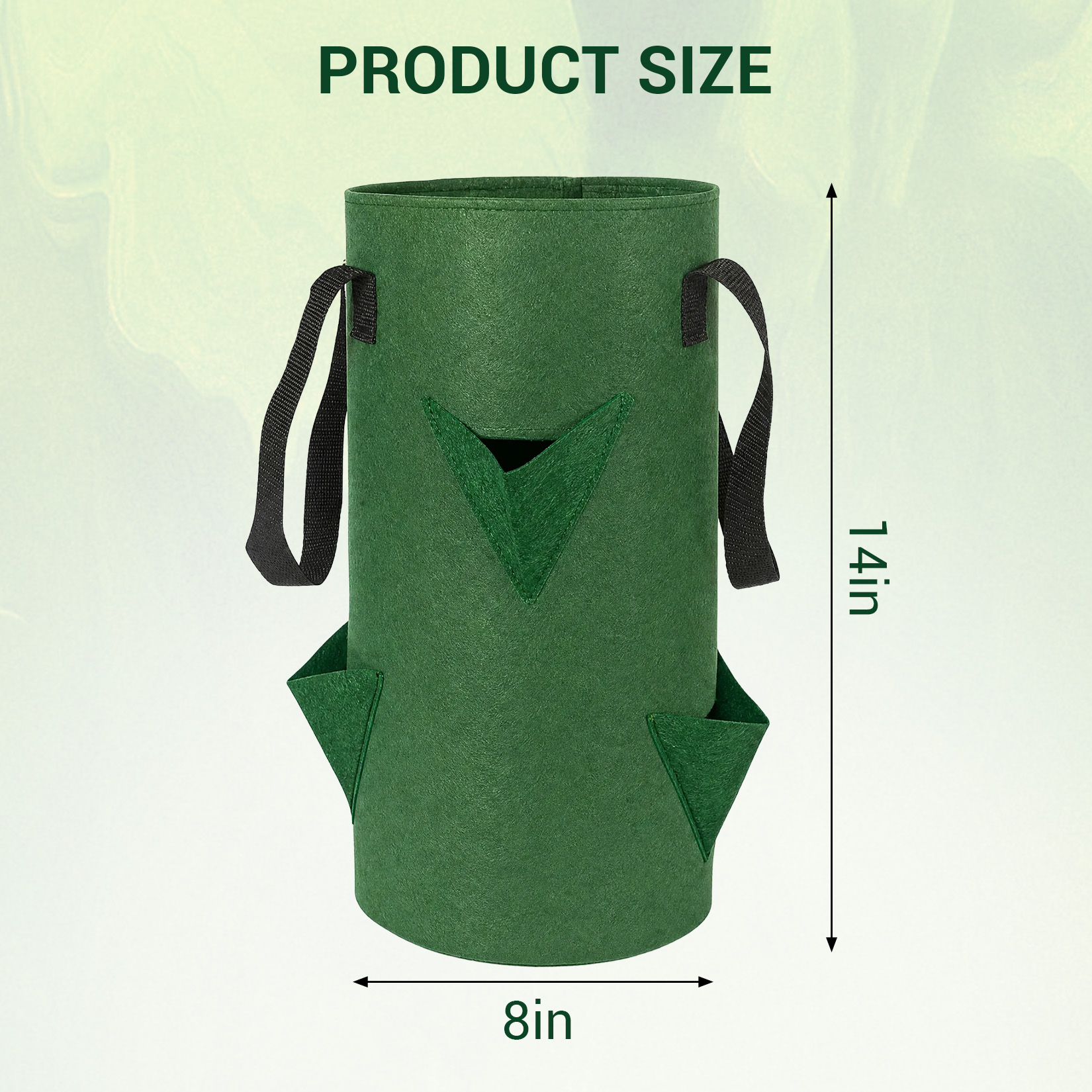 Six-pack 3-gallon vertical grow bag set