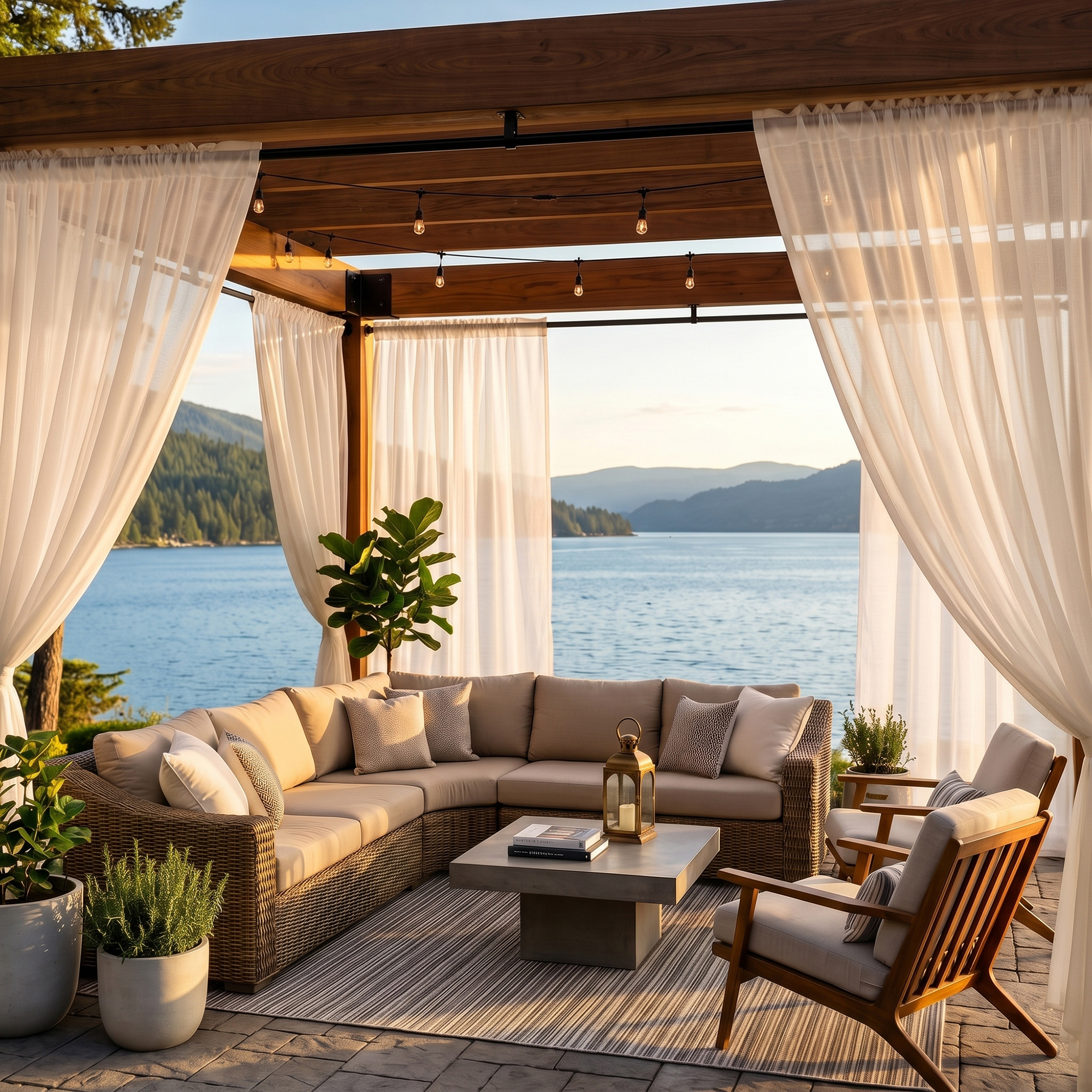 Eight white sheer curtain panels for generous coverage