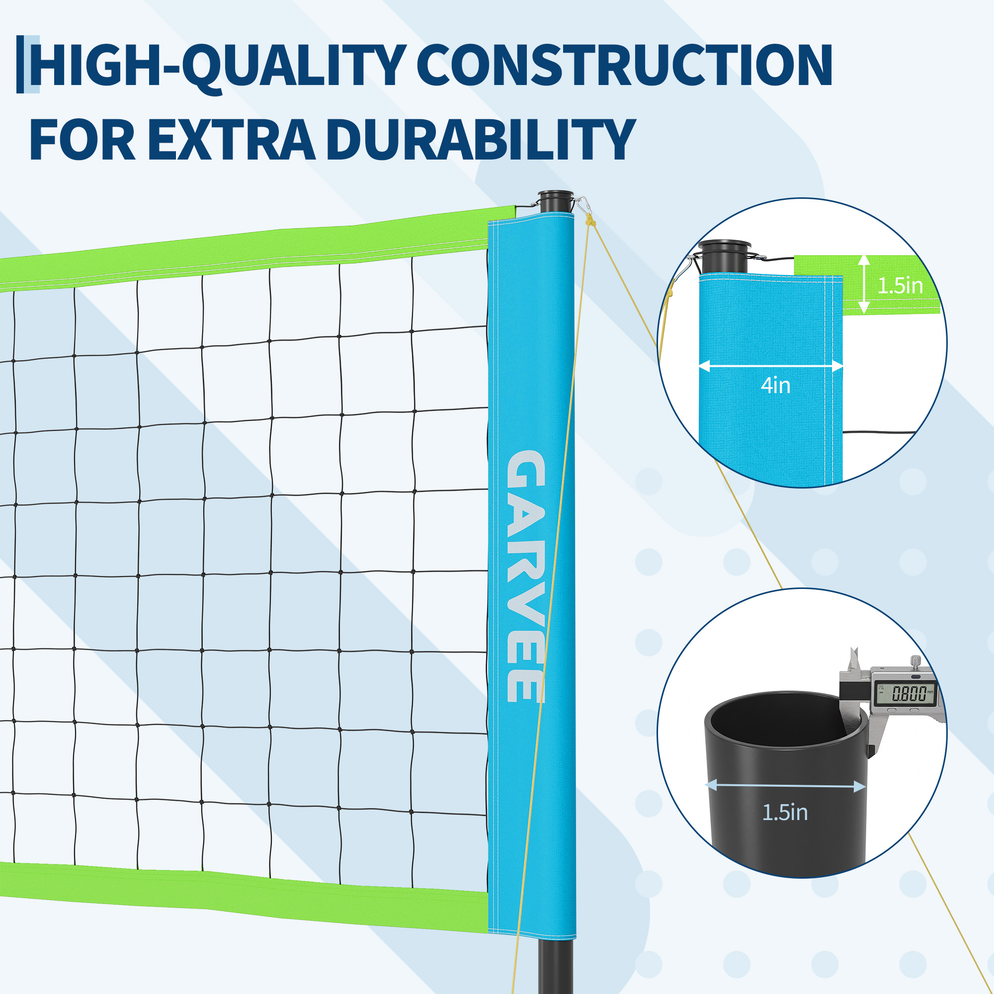 900D Oxford Sleeves and Anti-UV 24-Ply Net Structure