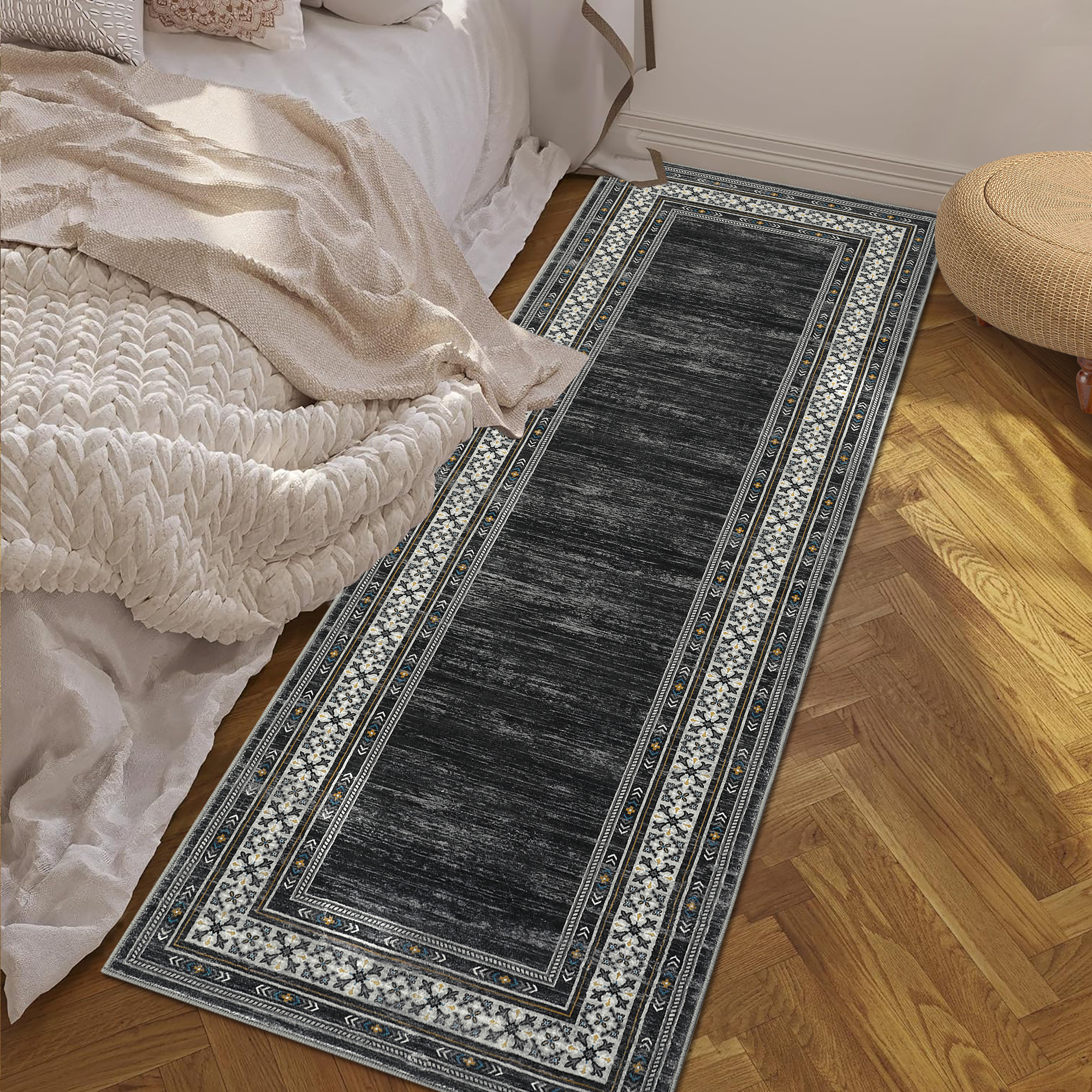 Ultra Soft Shag Area Rug, Cozy Washable Fuzzy Carpet Non-Slip Backing Home Decor