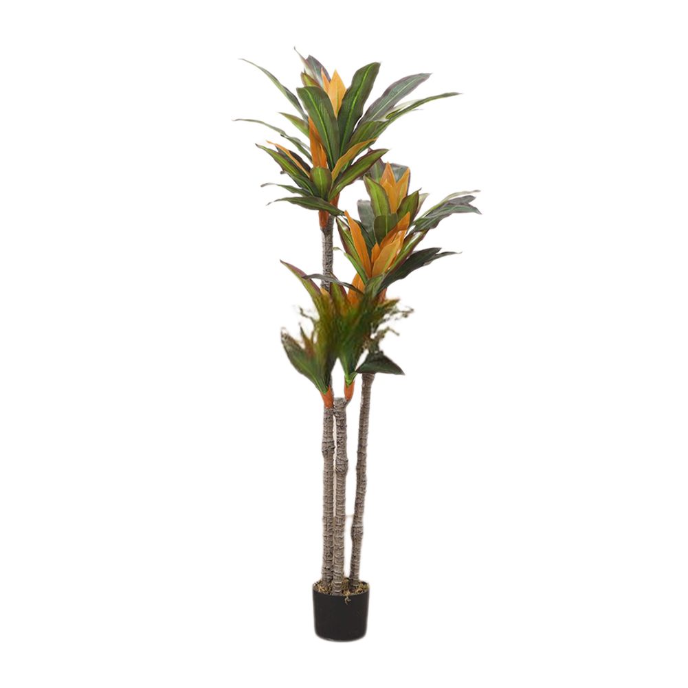 Dracaena Artificial Plant Topiary 3.4/4.8FT Faux Plant For Home Office Decor