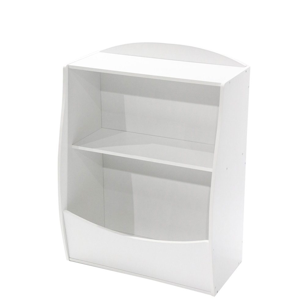 Wooden 2-Tier Kids Bookshelf Books Toys Storage Organizer for Boys Girls Room - Picture 17 of 19