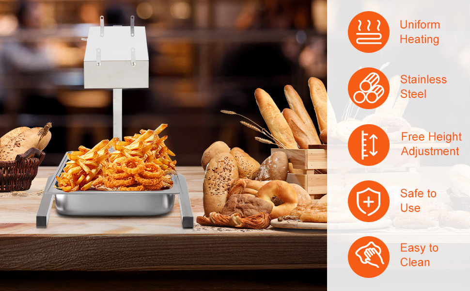 Commercial Food Warmer - Front View