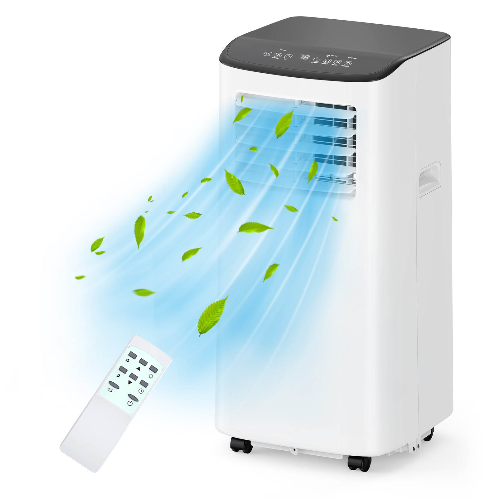 8000 BTU Portable Air Conditioner 3-in-1 AC Unit Up To 350sq ft Dehumidifier R32