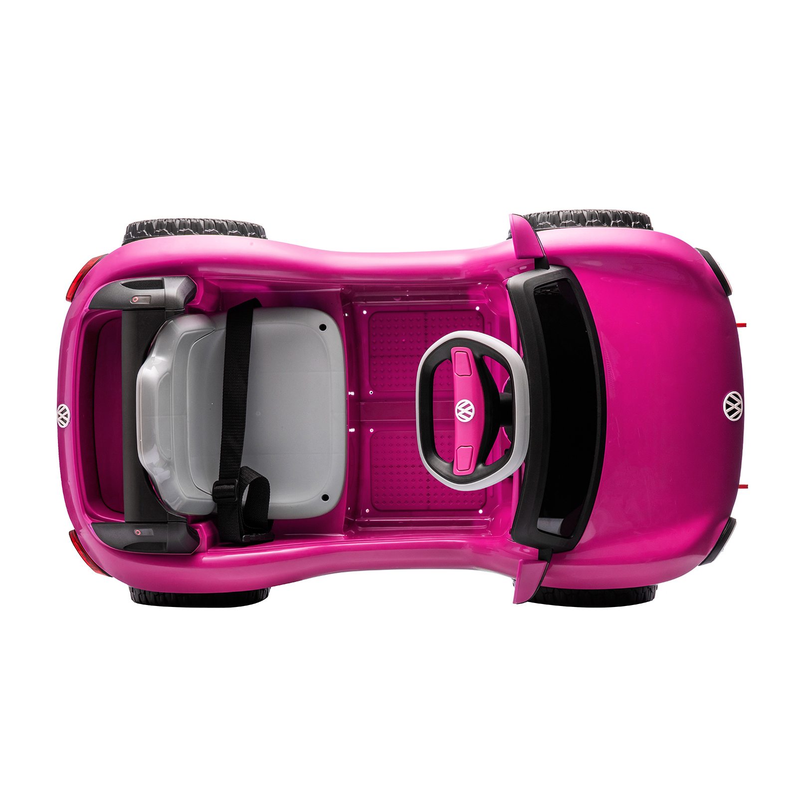 12V Licensed VW Beetle Ride On Car 1 Seater Parental Remote LED Lights Music USB