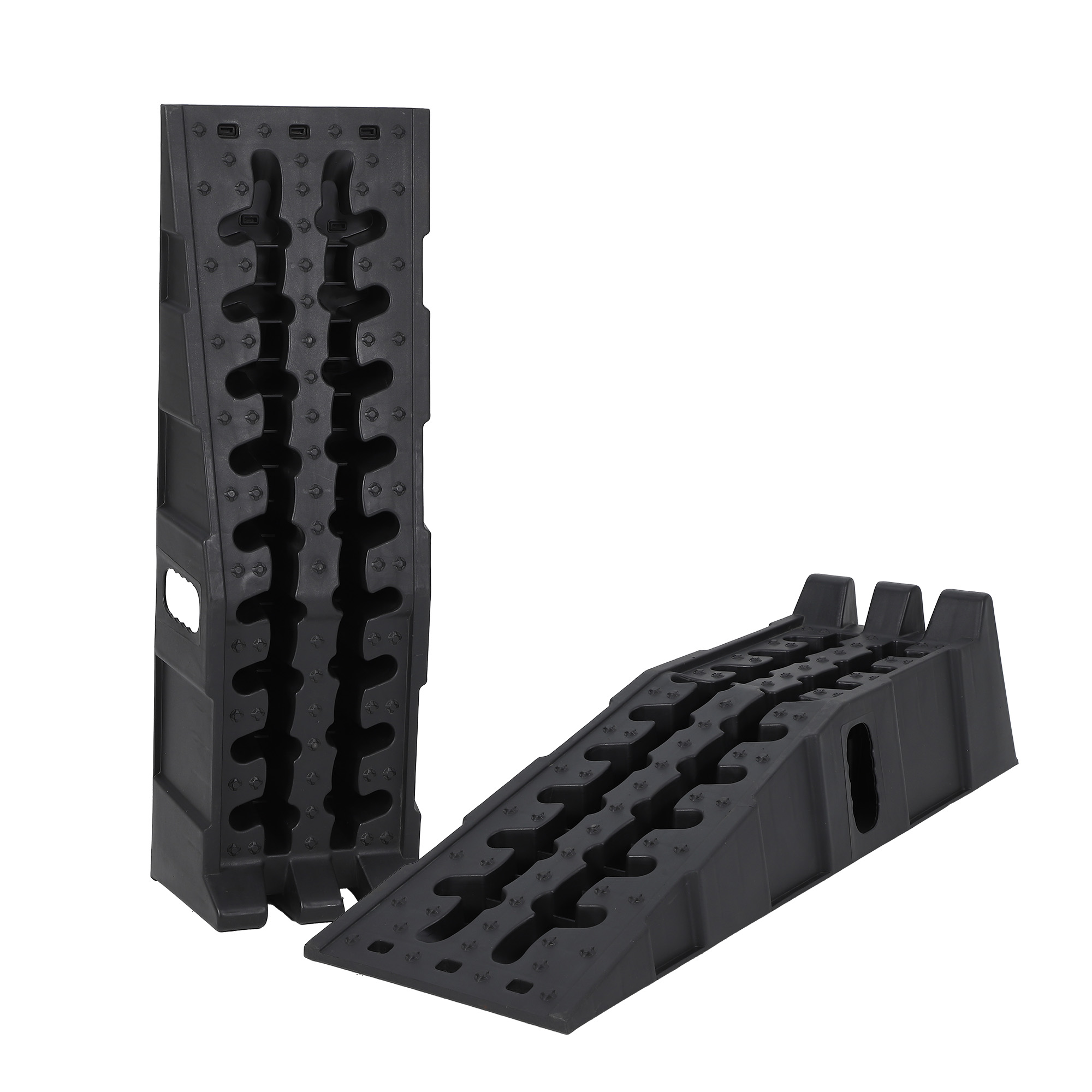 2 Pack 15 Ton Car Service Ramps 30000lb Capacity 6.7″ Lift Truck SUV Oil Change