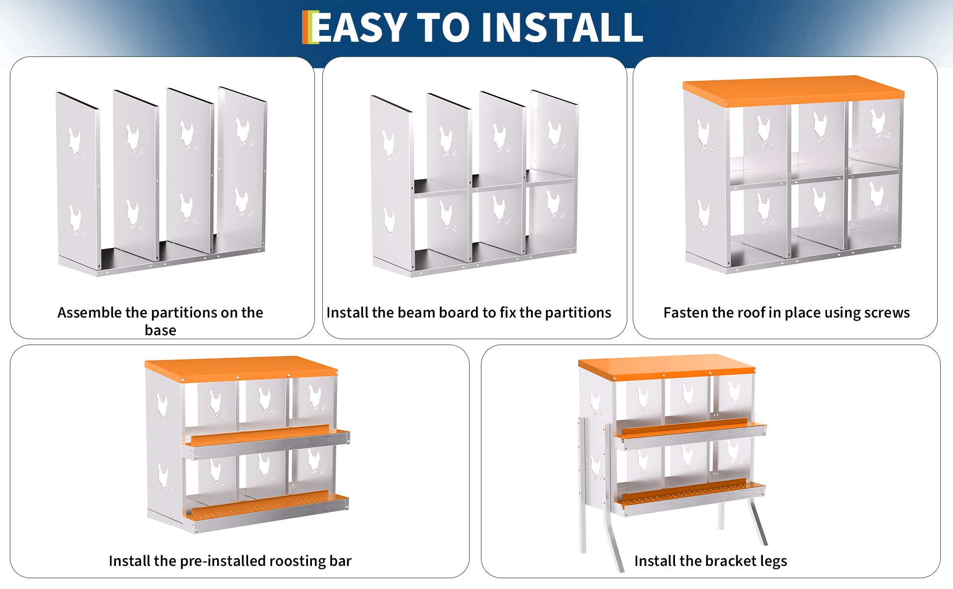 Nido de acero galvanizado en caliente duradero