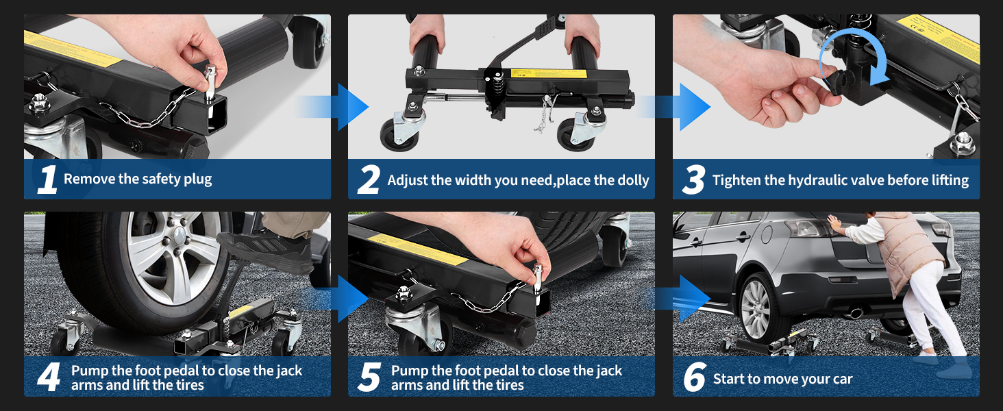 Car Wheel Dolly Application