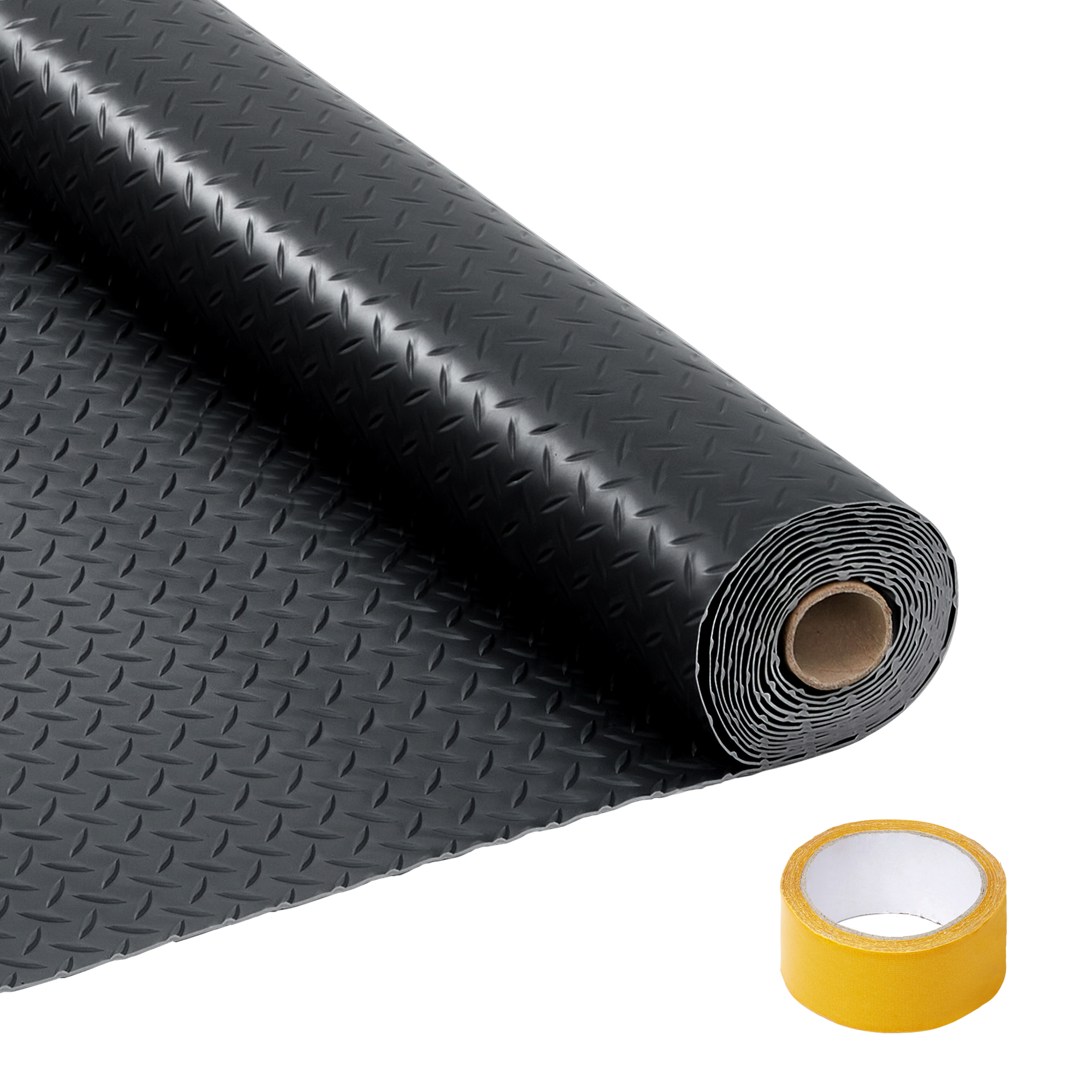 2.8mm Thick PVC Garage Floor Mat Waterproof Oil-Proof Trim-to-Fit Anti-Slip Roll