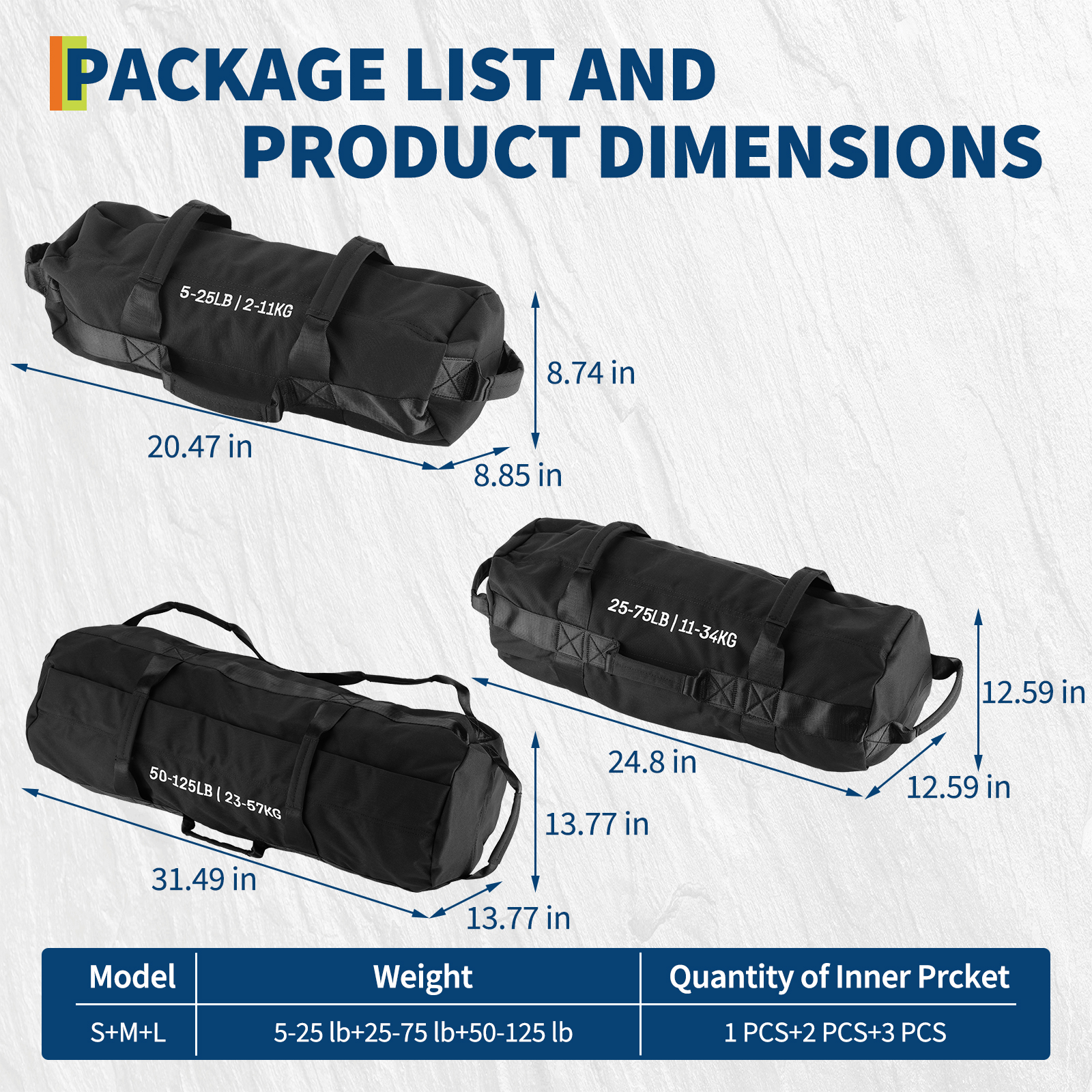 Sandbag Fabric & Stitching Detail