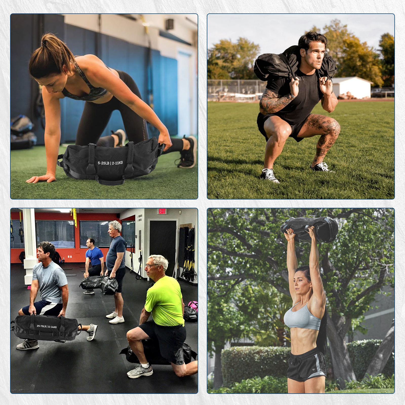 Sandbag Size Options