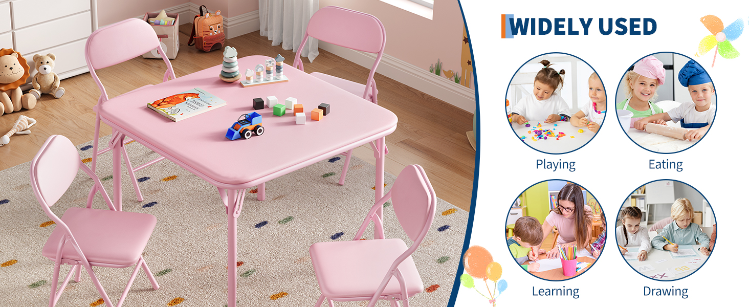 Sicheres Kindertisch-Set – abgerundete Kanten und stabile Konstruktion