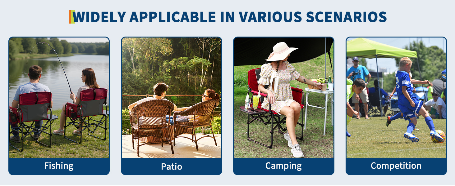 Fauteuil de réalisateur Garvee pour pêche camping terrasse et sport
