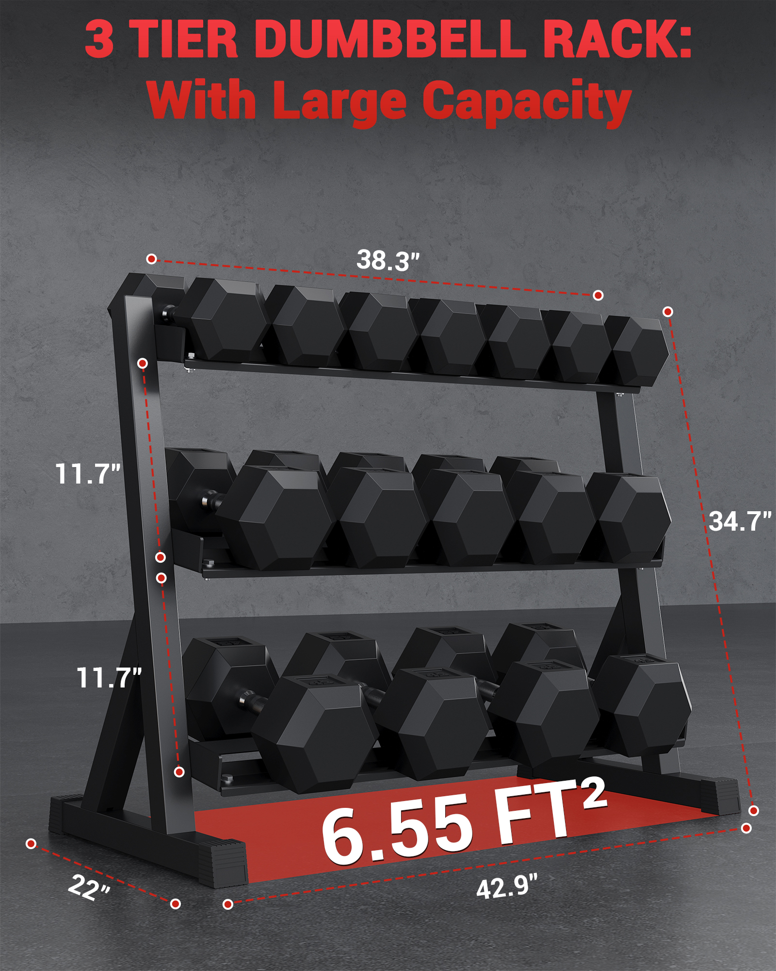 Dumbbell Rack Load Capacity Test