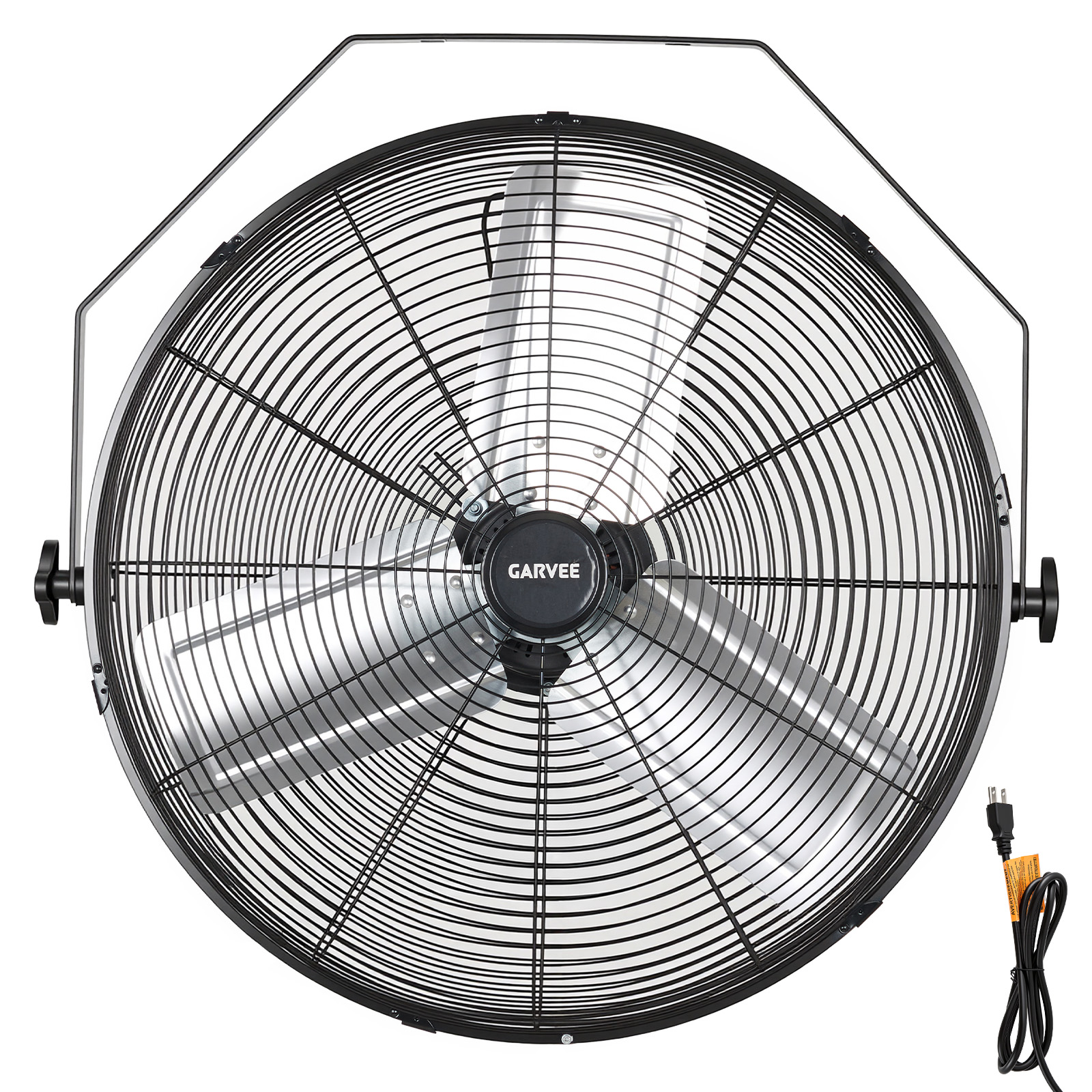 3500 CFM Industrial Wall Mount Fan IP44 Waterproof Aluminum Blade Air Circulator