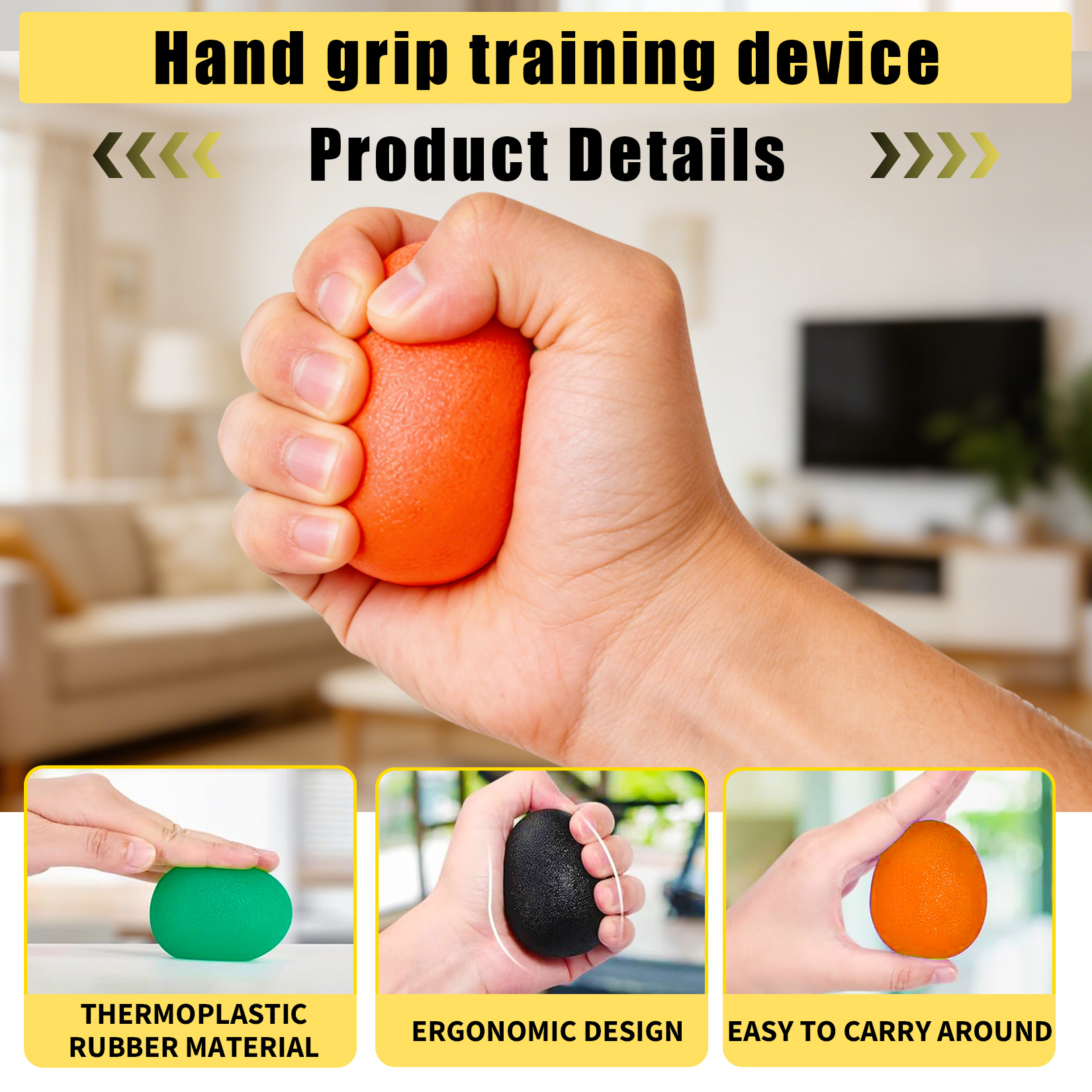 Portable Hand Exercise for Seniors and Office Workers