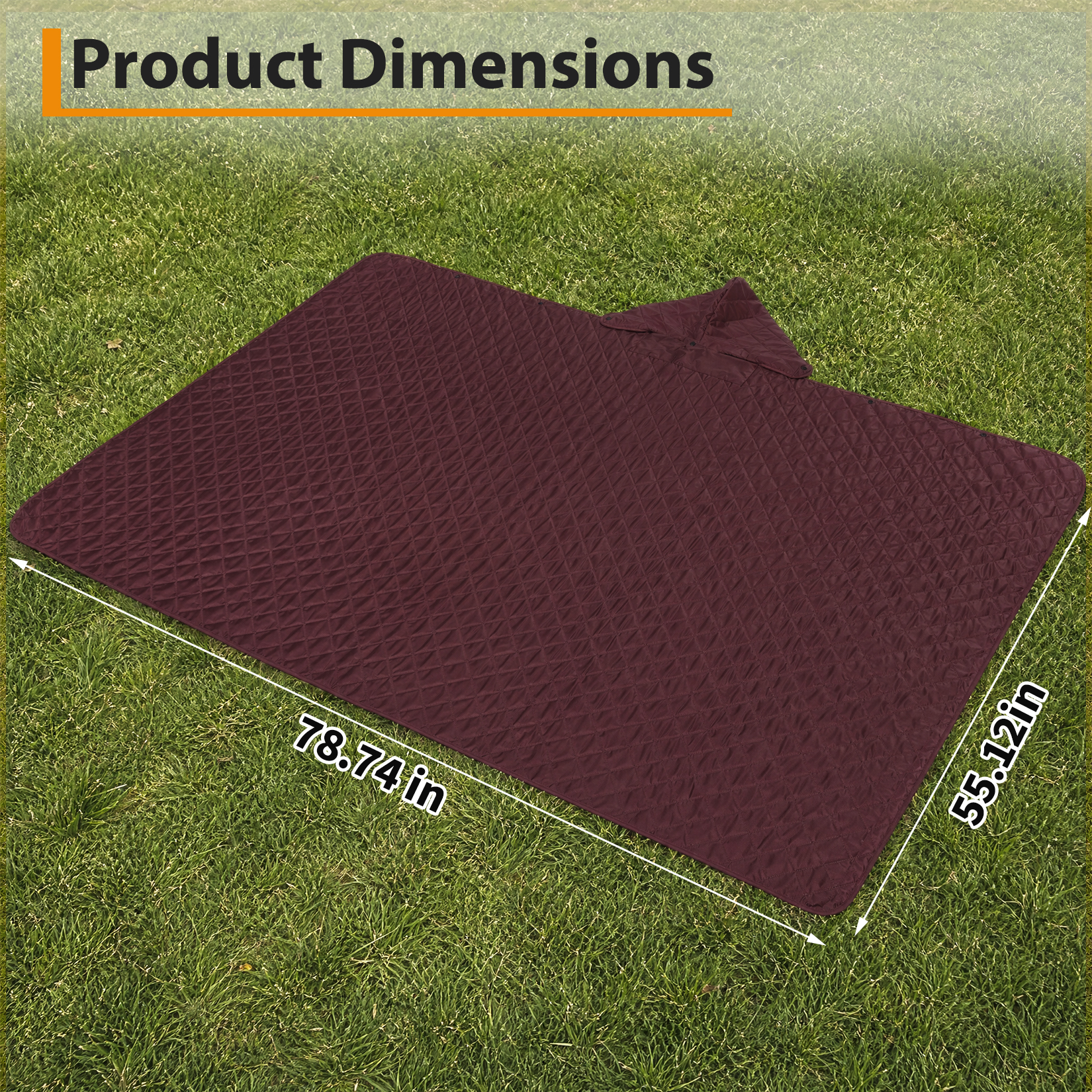 Heavy Duty Triple Reinforced Edge Stitching for Tear Prevention