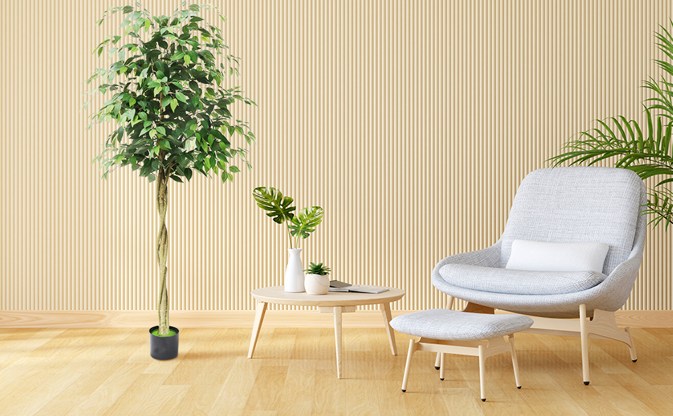 GARVEEDE Künstlicher Ficusbaum - Wohnraumansicht