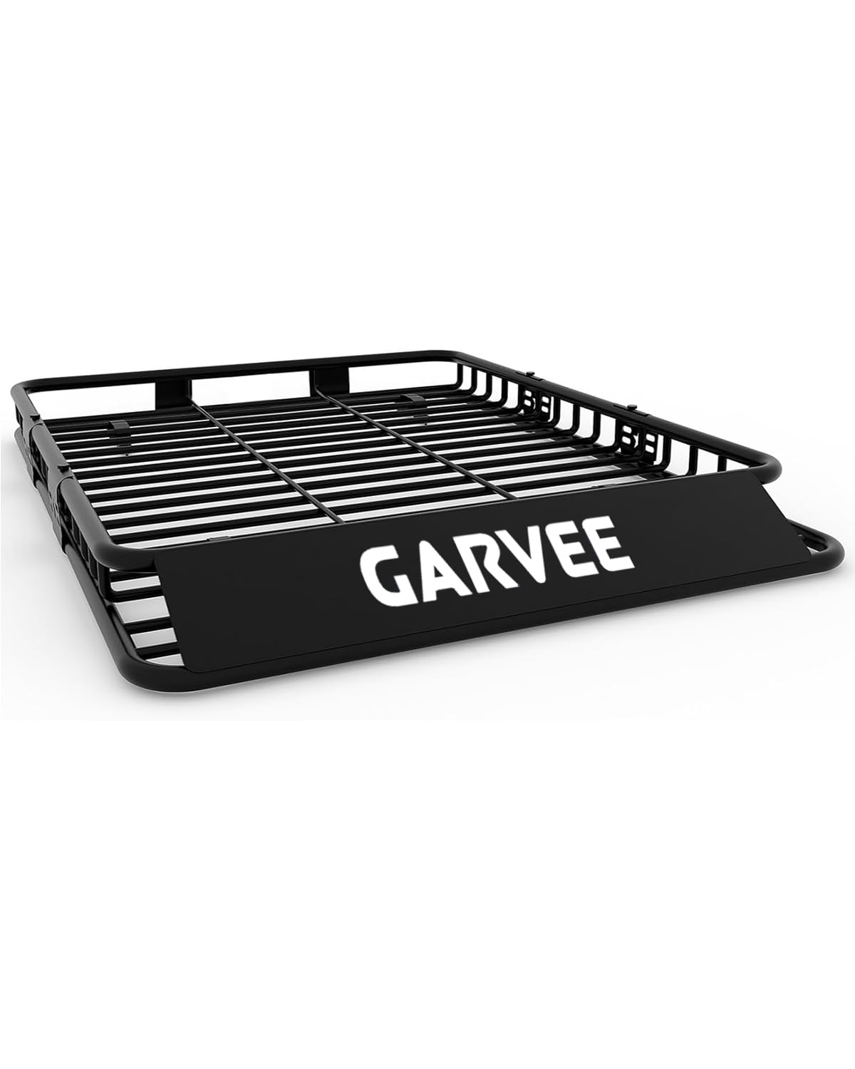 Global Steel Roof Rack Cargo Basket 64x39x6” 200lb Powder Coated Wind Deflector