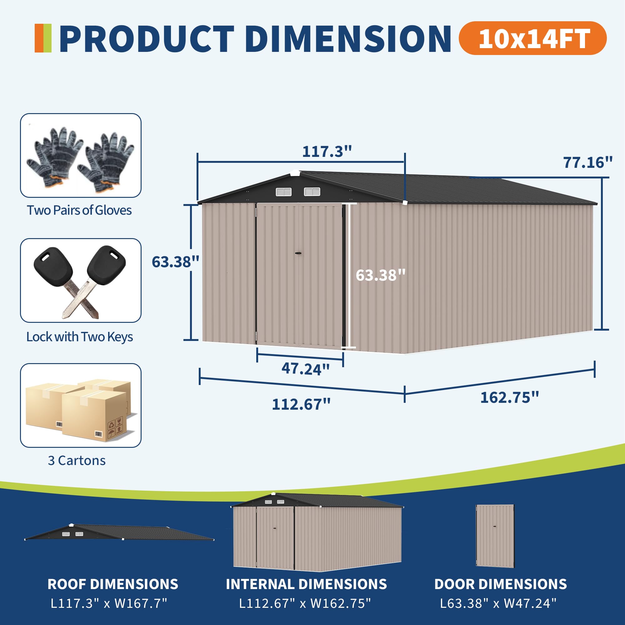 Garvee metal storage shed features and outdoor applications