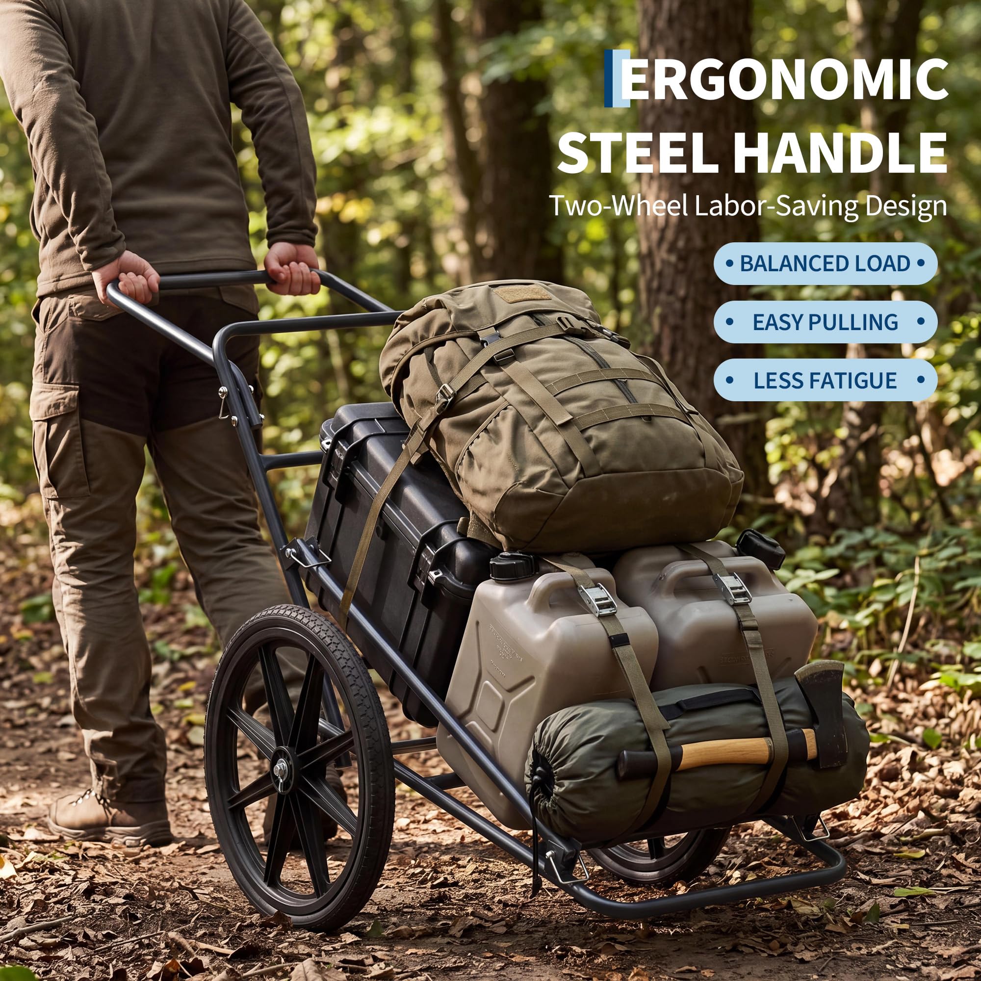 63x23x38 Inch Frame Dimensions and 500 LBS Heavy Duty Load Capacity
