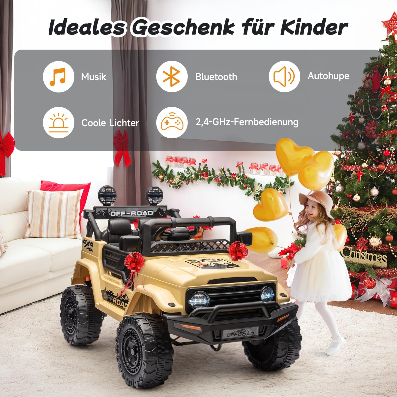Buggy elettrico bambini con ruote off-road