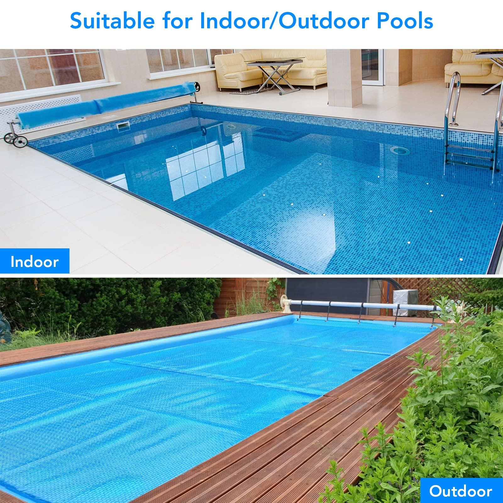 Solar pool cover reducing water evaporation
