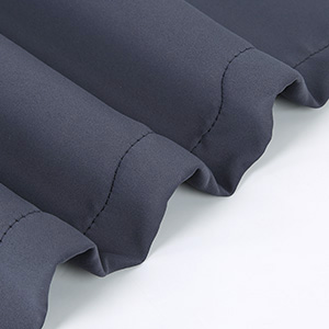 Garvee Cortinas cortas 91.44cm de largo opacas bloqueo de luz para baño, cocina y ventanas pequeñas, color gris oscuro