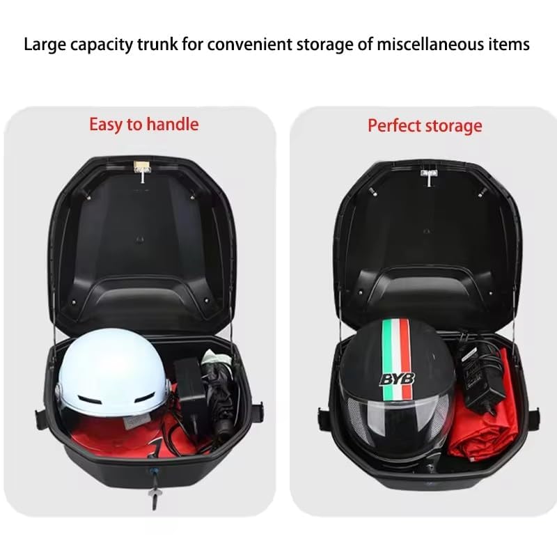 Compatibilidad universal y placa de montaje de maleta de moto