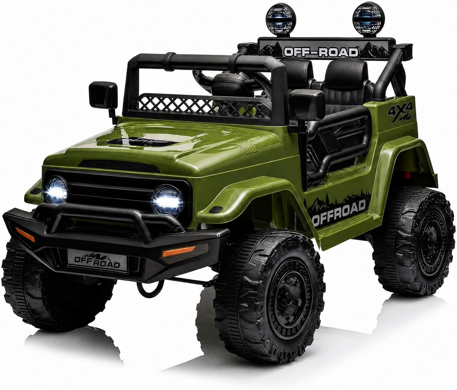 Buggy elettrico bambini stile militare mimetico