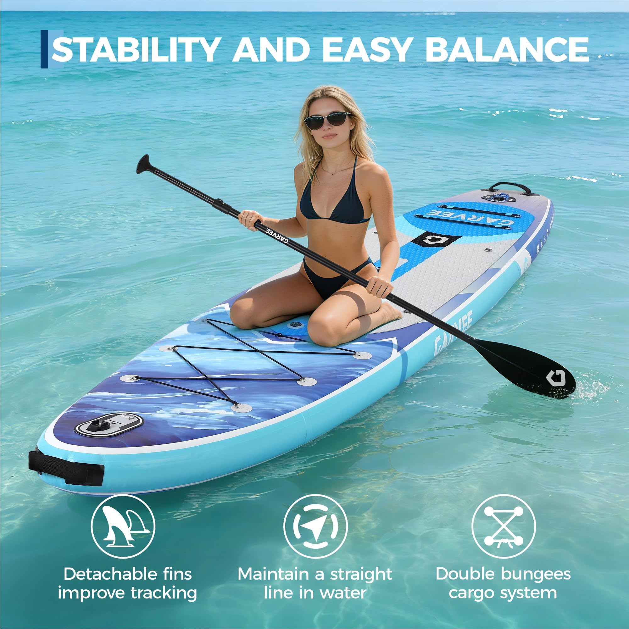 Non-slip EVA Pad and Stability Detail