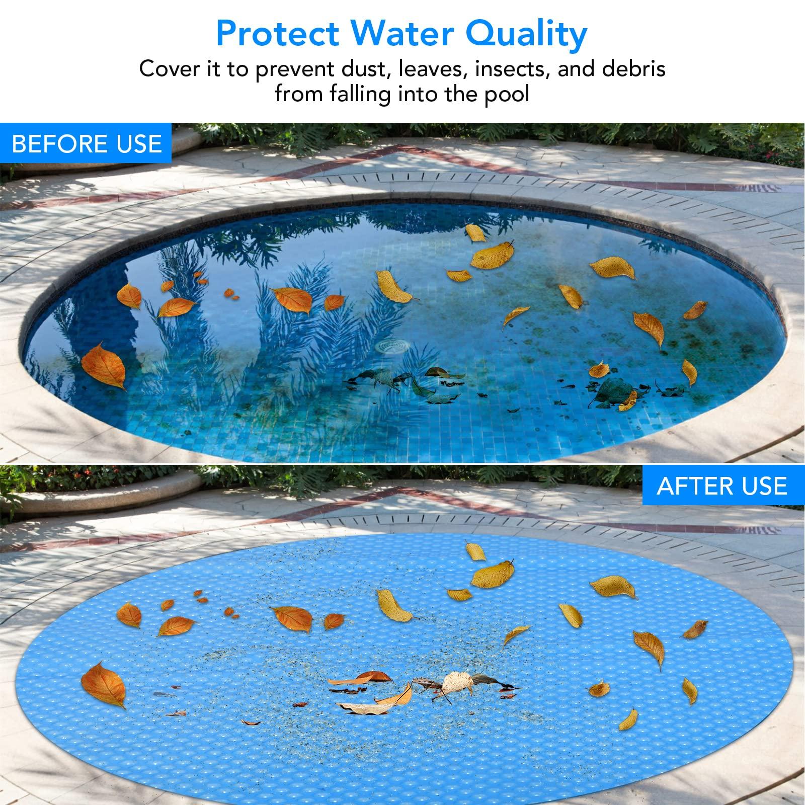 Trim-to-fit rectangular solar pool cover