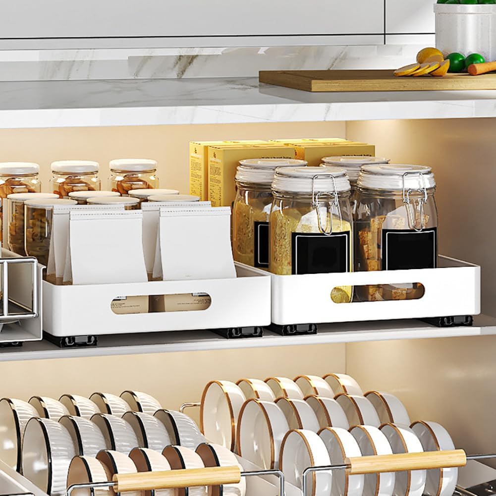 Pull Out Cabinet Organizer, Sliding Drawer Storage Basket for Kitchen Pantry - Produktbild 5