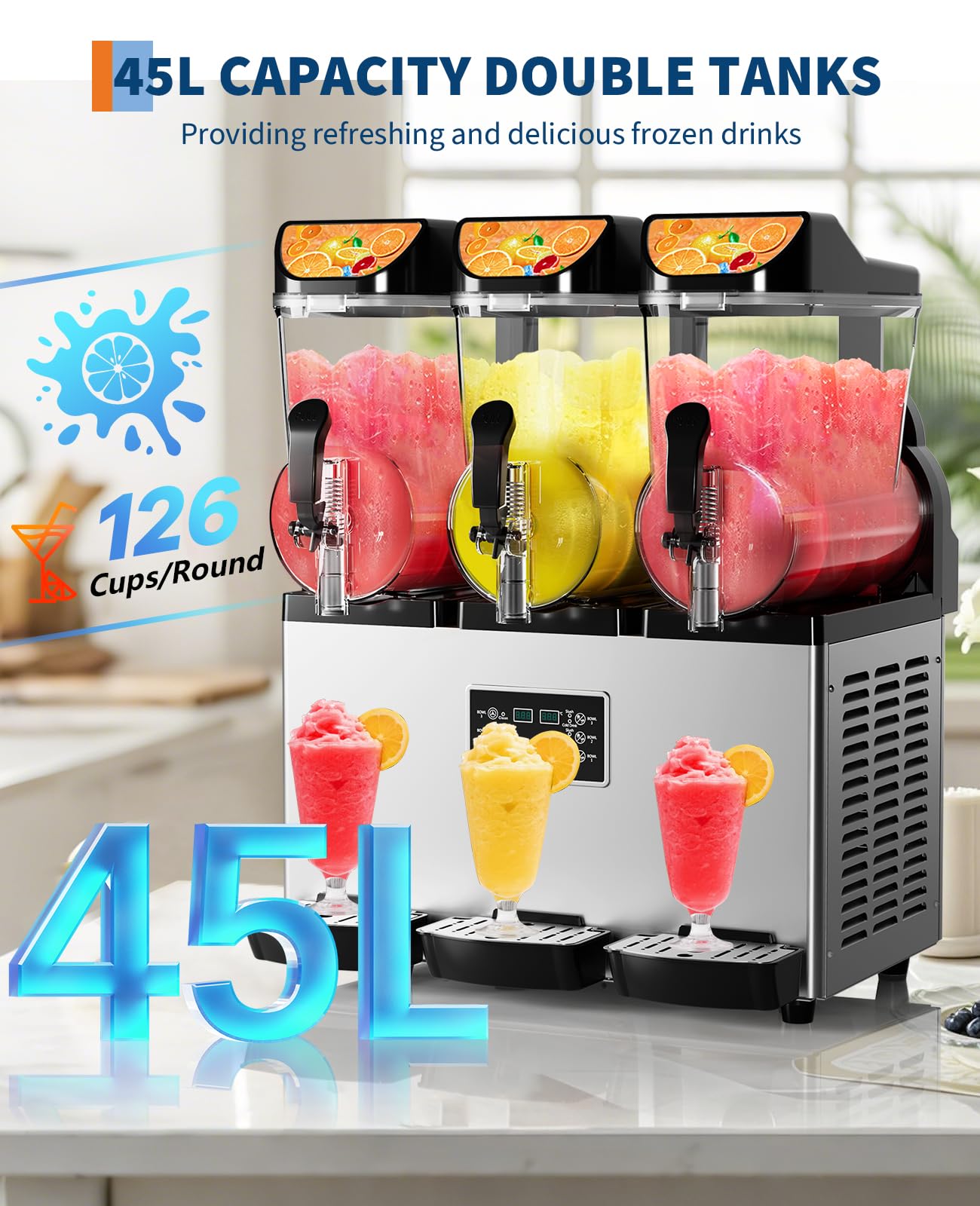 Easy to Control Slushy Machine - Intelligent Control Panel
