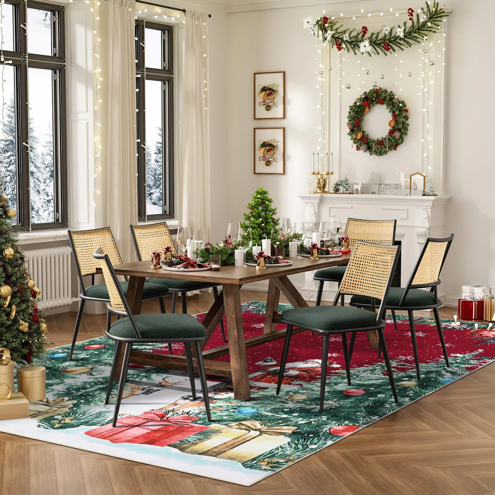 Tappeto natalizio decorativo per la casa