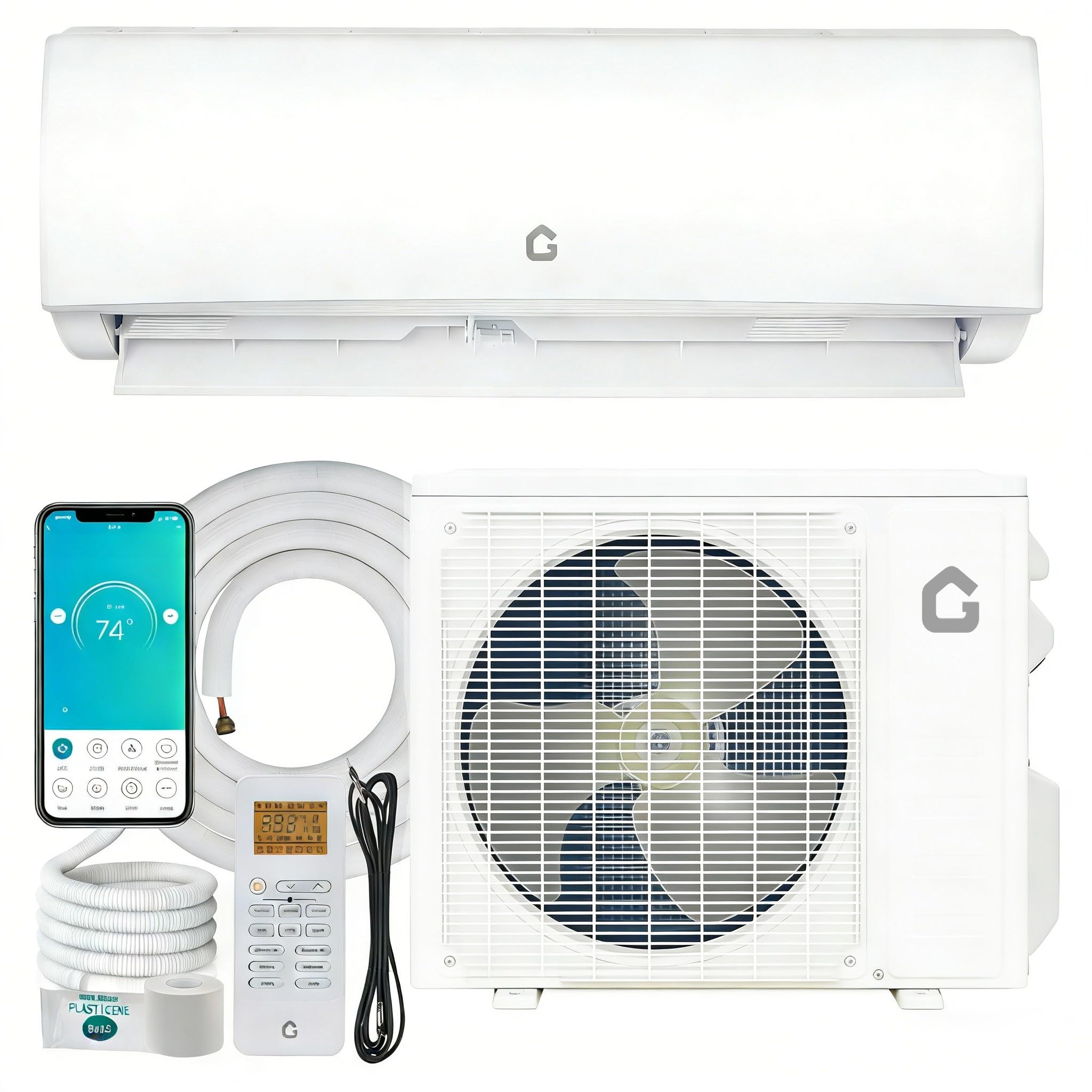 TCL 17000 BTU 230V Mini Split Air Conditioner&Heater WiFi Inverter Heat Pump R32