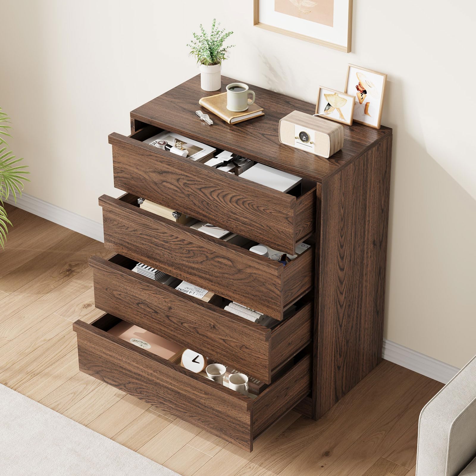 3 4 5 7 Drawer Dresser Bedside Cabinet Table with Large Storage End Table Chest - Produktbild 2