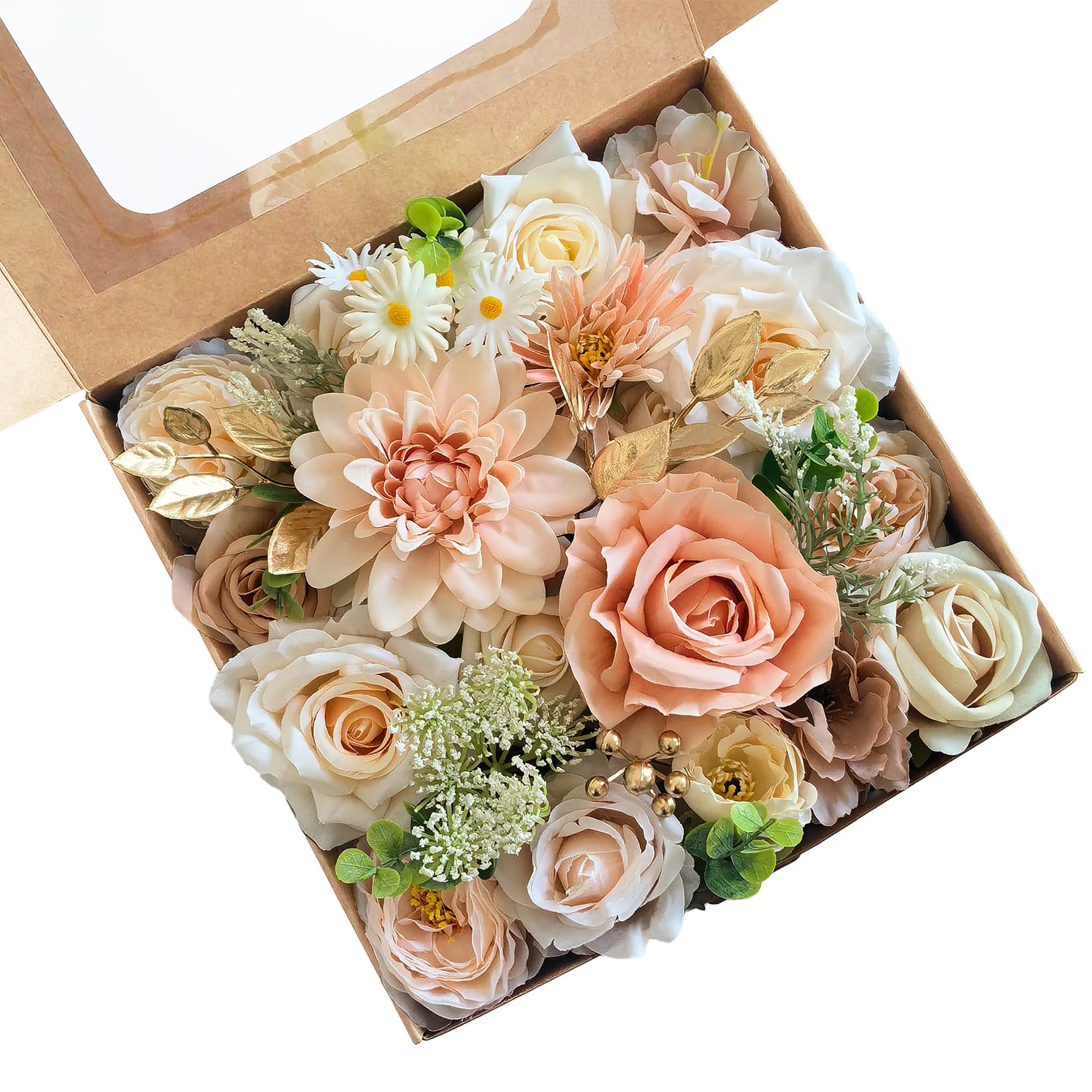 30 Pcs Artificial Silk Flowers Bulk for Decoration for Party Wedding Birthday