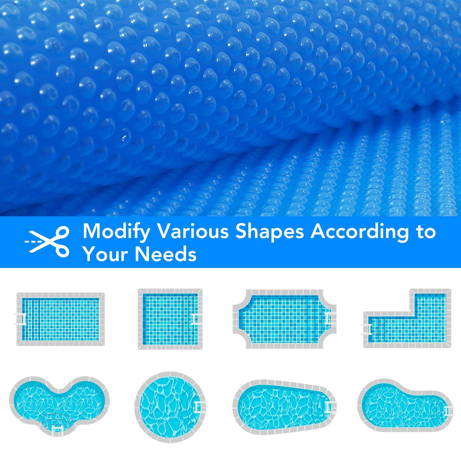 Heat-retaining bubble pool blanket