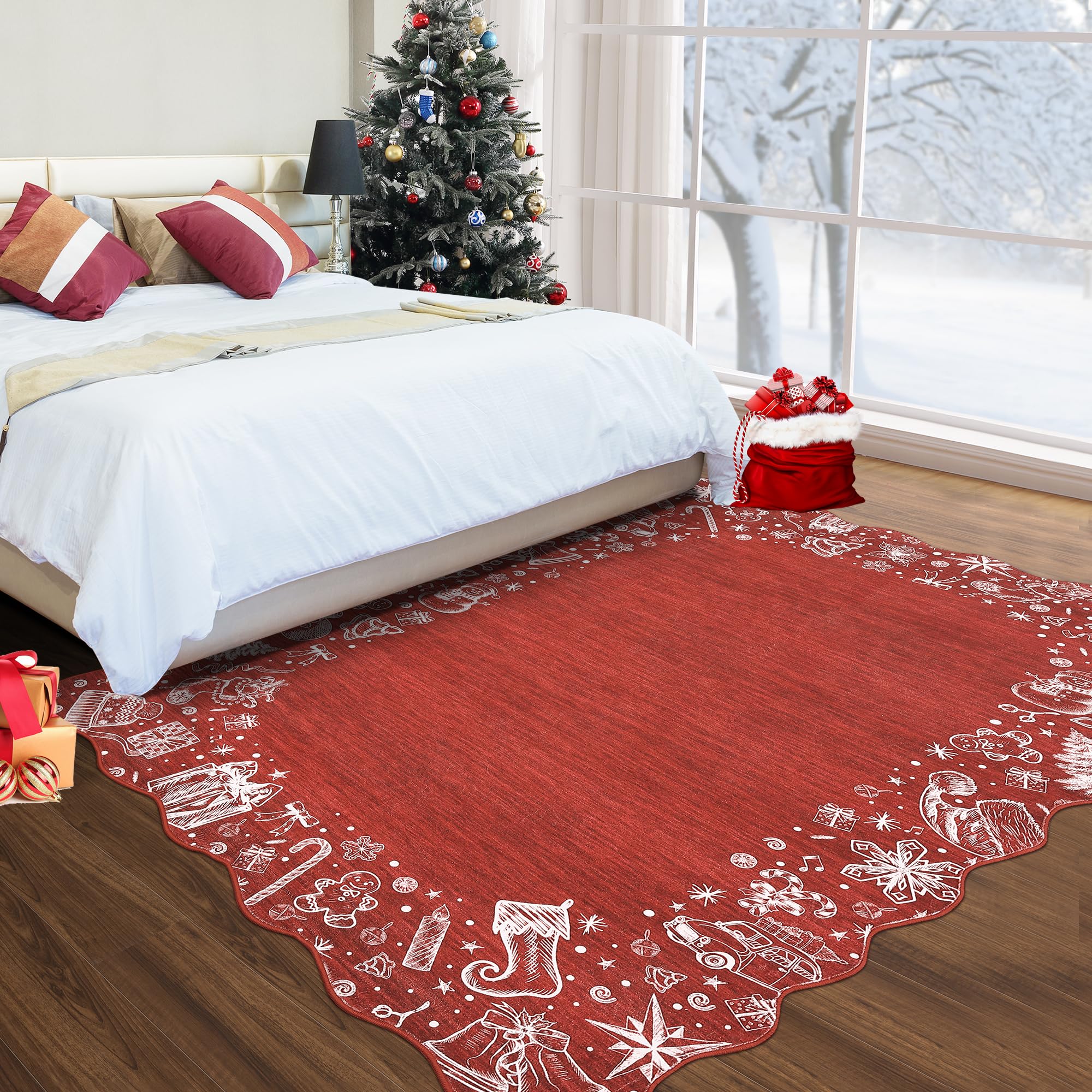 Tappeto natalizio decorativo Garvee