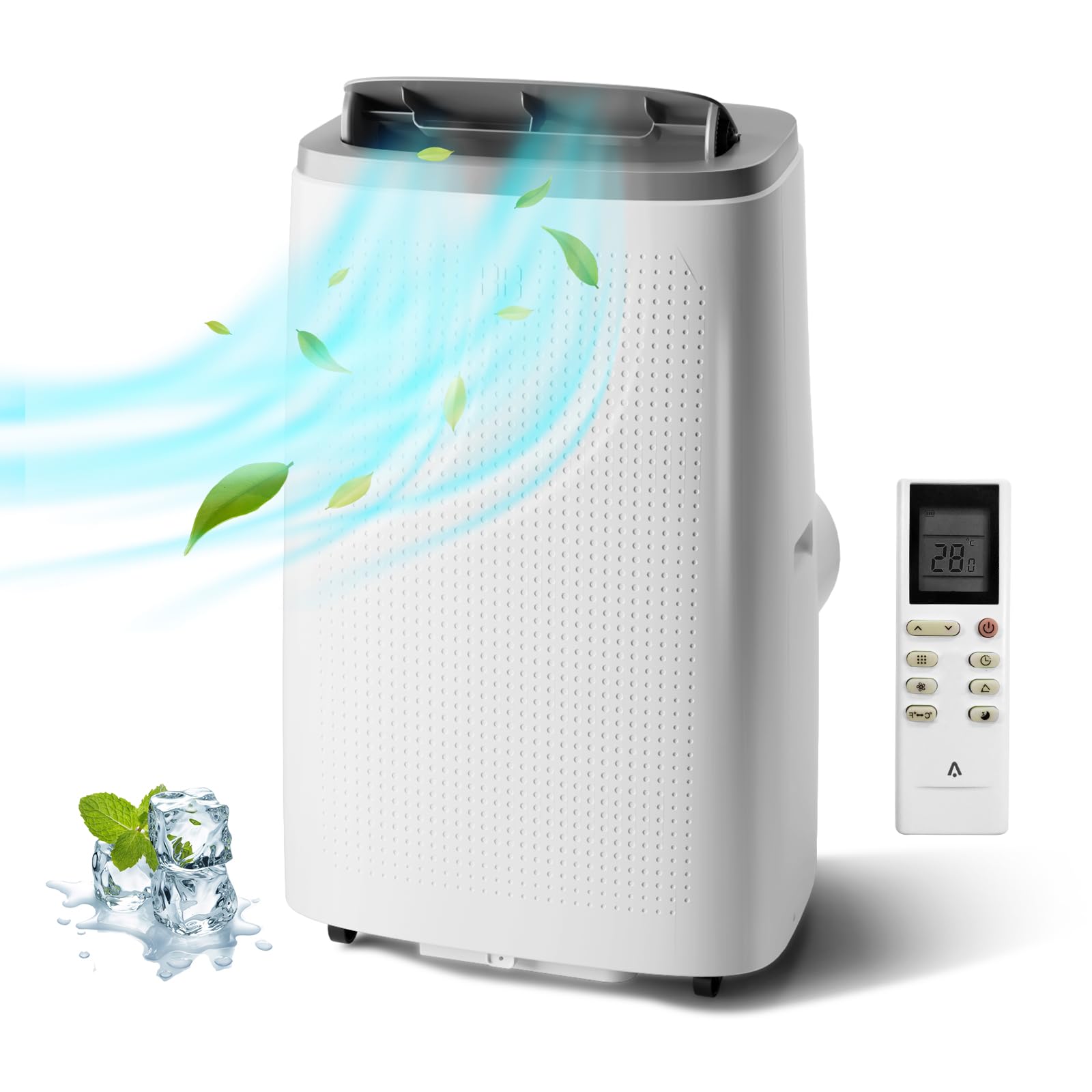 Portable Air Conditioner 14000 BTU Quiet Cool AC 750 sq ft Dehumidifier Timer US