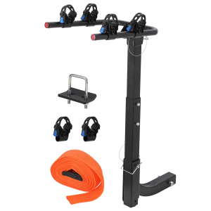 Bicycle Bike Carrier Rack Hitch Mount Foldable Bike Rack Steel for Car Hitch