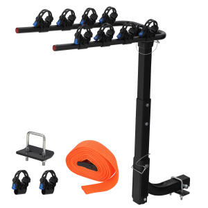 Bike Carrier Rack Hitch Mount Foldable Bike Rack Steel For C