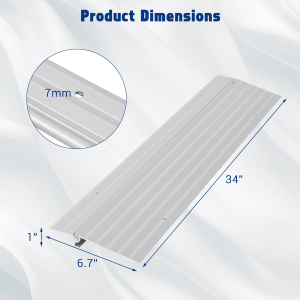 Adjustable Threshold Ramp 1"/2"/3"/4" Rise Aluminum Door Ramp for Wheelchair