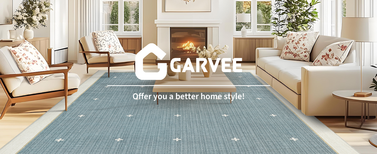 Garvee Rug Living Room Scene