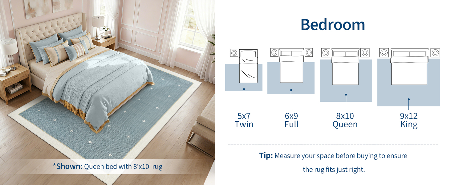 Size guide for bedroom